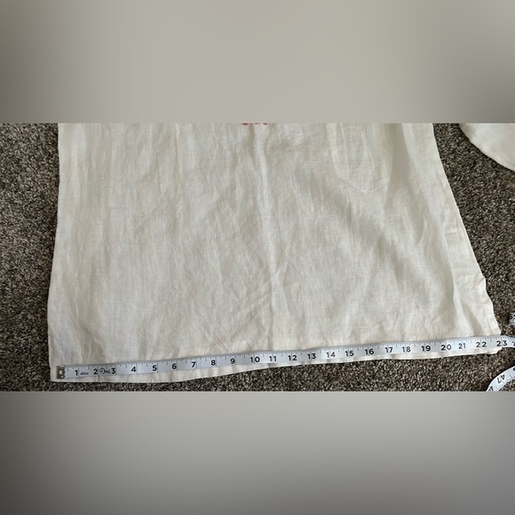 linen luxury beaded tunic top by Charter Club. - Picture 4 of 10